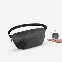 Charger l'image dans la galerie, Sac banane compact de trek voyage TRAVEL 2L noir

