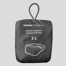 Charger l'image dans la galerie, Sac banane compact de trek voyage TRAVEL 2L noir
